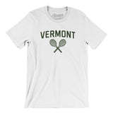 Vermont Tennis Men/Unisex T-Shirt-White-Allegiant Goods Co. Vintage Sports Apparel