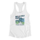 Belle Isle Park Women's Racerback Tank-Allegiant Goods Co. Vintage Sports Apparel