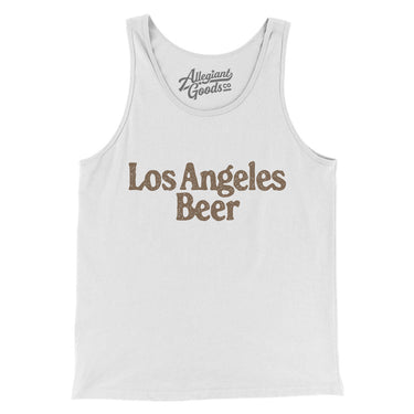 Los Angeles Beer Men/Unisex Tank Top-White-Allegiant Goods Co. Vintage Sports Apparel