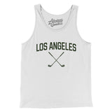 Los Angeles Golf Men/Unisex Tank Top-White-Allegiant Goods Co. Vintage Sports Apparel
