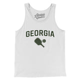 Georgia Pickleball Men/Unisex Tank Top-White-Allegiant Goods Co. Vintage Sports Apparel