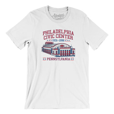 Philadelphia Civic Center Men/Unisex T-Shirt-White-Allegiant Goods Co. Vintage Sports Apparel