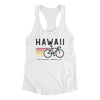 Hawaii Cycling Women's Racerback Tank-White-Allegiant Goods Co. Vintage Sports Apparel