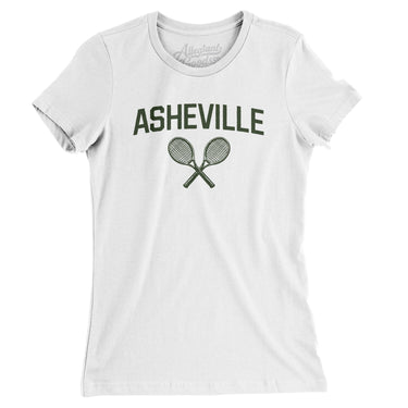 Asheville Tennis Women's T-Shirt-White-Allegiant Goods Co. Vintage Sports Apparel