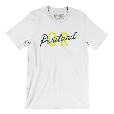 Portland Or Overprinted Men/Unisex T-Shirt-Allegiant Goods Co. Vintage Sports Apparel