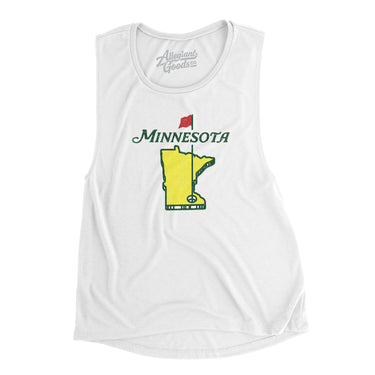 Minnesota Golf Women's Flowey Scoopneck Muscle Tank-Allegiant Goods Co. Vintage Sports Apparel