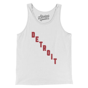 Detroit Hockey Jersey Men/Unisex Tank Top-White-Allegiant Goods Co. Vintage Sports Apparel