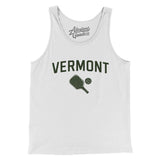 Vermont Pickleball Men/Unisex Tank Top-White-Allegiant Goods Co. Vintage Sports Apparel