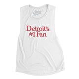 Detroit's Number 1 Fan Women's Flowey Scoopneck Muscle Tank-Allegiant Goods Co. Vintage Sports Apparel
