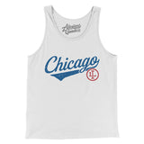 Chicago Vintage Script Men/Unisex Tank Top-Allegiant Goods Co. Vintage Sports Apparel