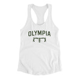 Olympia Cycling Women's Racerback Tank-White-Allegiant Goods Co. Vintage Sports Apparel