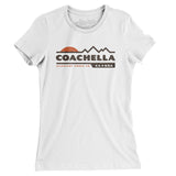 Coachella Mountain Sunset Women's T-Shirt-White-Allegiant Goods Co. Vintage Sports Apparel