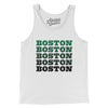 Boston Repeat Men/Unisex Tank Top-White-Allegiant Goods Co. Vintage Sports Apparel