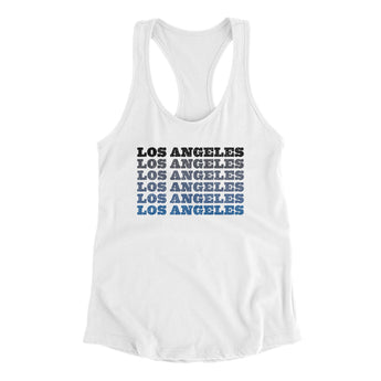 Los Angeles Repeat Women's Racerback Tank-Allegiant Goods Co. Vintage Sports Apparel