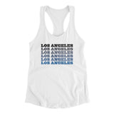 Los Angeles Repeat Women's Racerback Tank-Allegiant Goods Co. Vintage Sports Apparel