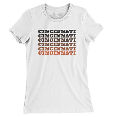 Cincinnati Repeat Women's T-Shirt-Allegiant Goods Co. Vintage Sports Apparel