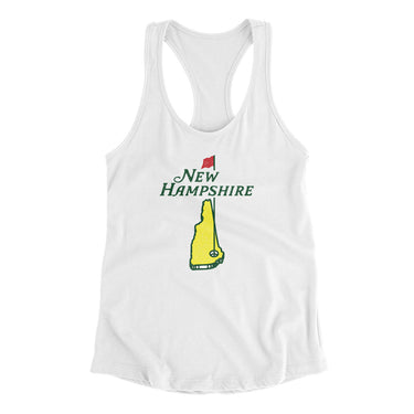 New Hampshire Golf Women's Racerback Tank-Allegiant Goods Co. Vintage Sports Apparel