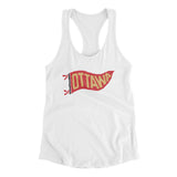 Ottawa Pennant Women's Racerback Tank-White-Allegiant Goods Co. Vintage Sports Apparel
