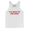 I've Been To Orlando Men/Unisex Tank Top-White-Allegiant Goods Co. Vintage Sports Apparel