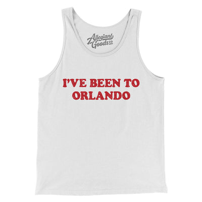 I've Been To Orlando Men/Unisex Tank Top-White-Allegiant Goods Co. Vintage Sports Apparel