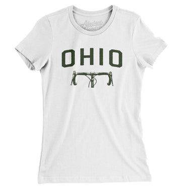 Ohio Cycling Women's T-Shirt-White-Allegiant Goods Co. Vintage Sports Apparel