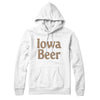 Iowa Beer Hoodie-White-Allegiant Goods Co. Vintage Sports Apparel
