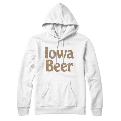 Iowa Beer Hoodie-White-Allegiant Goods Co. Vintage Sports Apparel