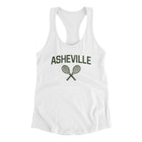 Asheville Tennis Women's Racerback Tank-White-Allegiant Goods Co. Vintage Sports Apparel