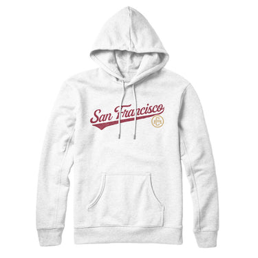 San Francisco Vintage Script Hoodie-Allegiant Goods Co. Vintage Sports Apparel