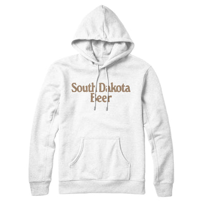 South Dakota Beer Hoodie-White-Allegiant Goods Co. Vintage Sports Apparel