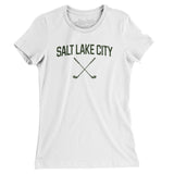 Salt Lake City Golf Women's T-Shirt-White-Allegiant Goods Co. Vintage Sports Apparel