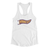 Minnesota Pennant Women's Racerback Tank-Allegiant Goods Co. Vintage Sports Apparel