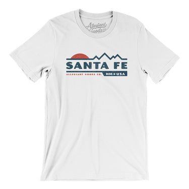 Santa Fe Mountain Sunset Men/Unisex T-Shirt-White-Allegiant Goods Co. Vintage Sports Apparel