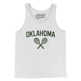 Oklahoma Tennis Men/Unisex Tank Top-White-Allegiant Goods Co. Vintage Sports Apparel