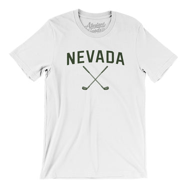Nevada Golf Men/Unisex T-Shirt-White-Allegiant Goods Co. Vintage Sports Apparel