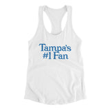 Tampa's Number 1 Fan Women's Racerback Tank-Allegiant Goods Co. Vintage Sports Apparel