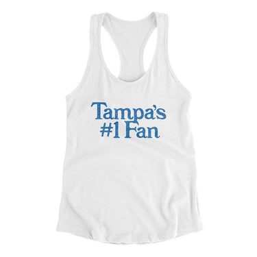 Tampa's Number 1 Fan Women's Racerback Tank-Allegiant Goods Co. Vintage Sports Apparel