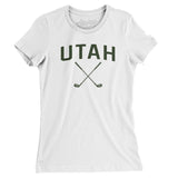 Utah Golf Women's T-Shirt-White-Allegiant Goods Co. Vintage Sports Apparel