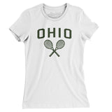 Ohio Tennis Women's T-Shirt-White-Allegiant Goods Co. Vintage Sports Apparel