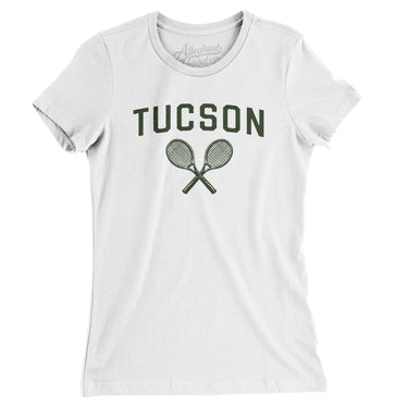 Tucson Tennis Women's T-Shirt-White-Allegiant Goods Co. Vintage Sports Apparel