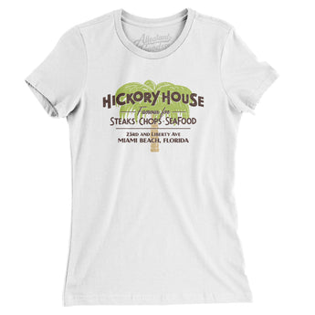 Hickory House Miami Women's T-Shirt-White-Allegiant Goods Co. Vintage Sports Apparel