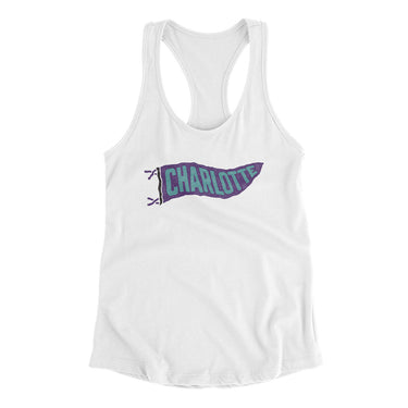Charlotte Pennant Women's Racerback Tank-Allegiant Goods Co. Vintage Sports Apparel