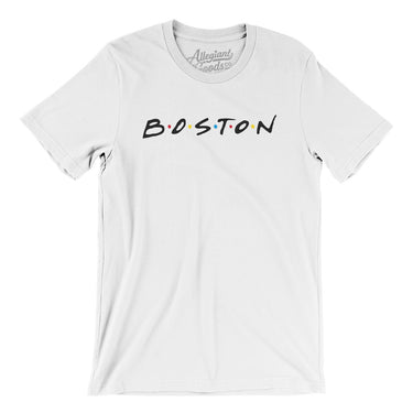 Boston Friends Men/Unisex T-Shirt-White-Allegiant Goods Co. Vintage Sports Apparel