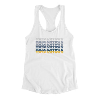 Morgantown Repeat Women's Racerback Tank-Allegiant Goods Co. Vintage Sports Apparel