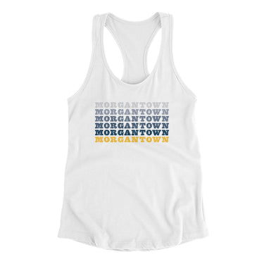 Morgantown Repeat Women's Racerback Tank-Allegiant Goods Co. Vintage Sports Apparel