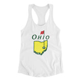 Ohio Golf Women's Racerback Tank-White-Allegiant Goods Co. Vintage Sports Apparel