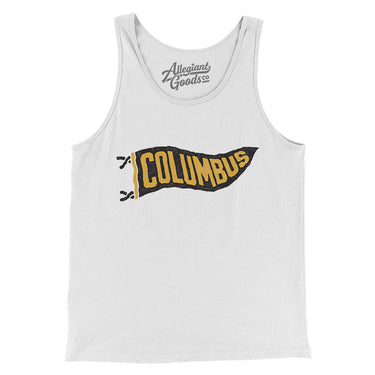 Columbus Pennant Men/Unisex Tank Top-Allegiant Goods Co. Vintage Sports Apparel