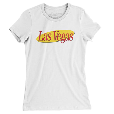 Las Vegas Seinfeld Women's T-Shirt-White-Allegiant Goods Co. Vintage Sports Apparel