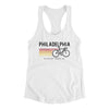Philadelphia Cycling Women's Racerback Tank-White-Allegiant Goods Co. Vintage Sports Apparel