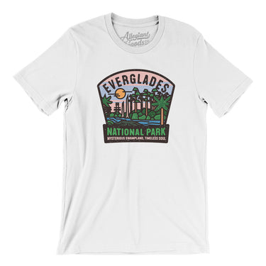 Everglades National Park Badge Men/Unisex T-Shirt-White-Allegiant Goods Co. Vintage Sports Apparel